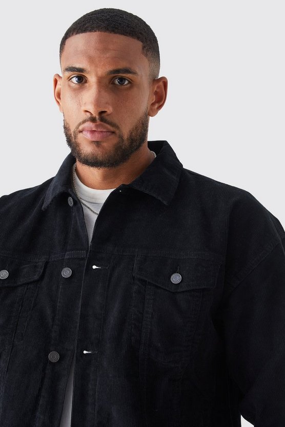 Tall kastige Cord-Jacke