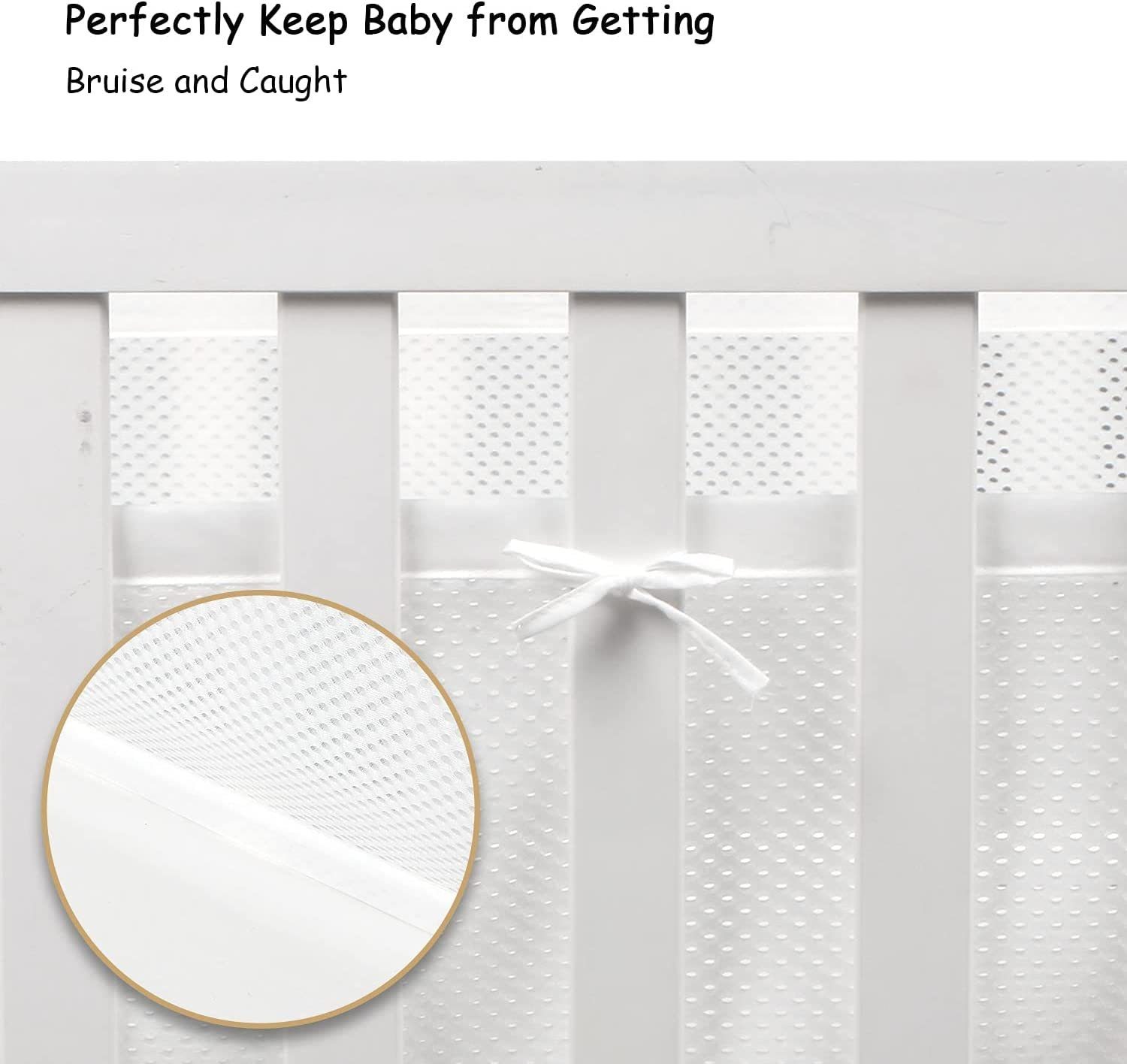 Bettumrandung Bettumrandung Babybett,Baby Nestchen Bettumrandung LOCOBAMBOO