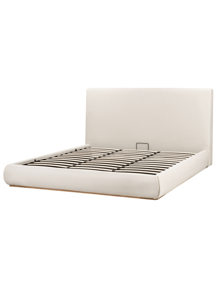 Beliani Doppelbett CAMPAGNE in Beige - (W) 199 x (H) 114 x (L) 232 cm günstig kaufen onesize