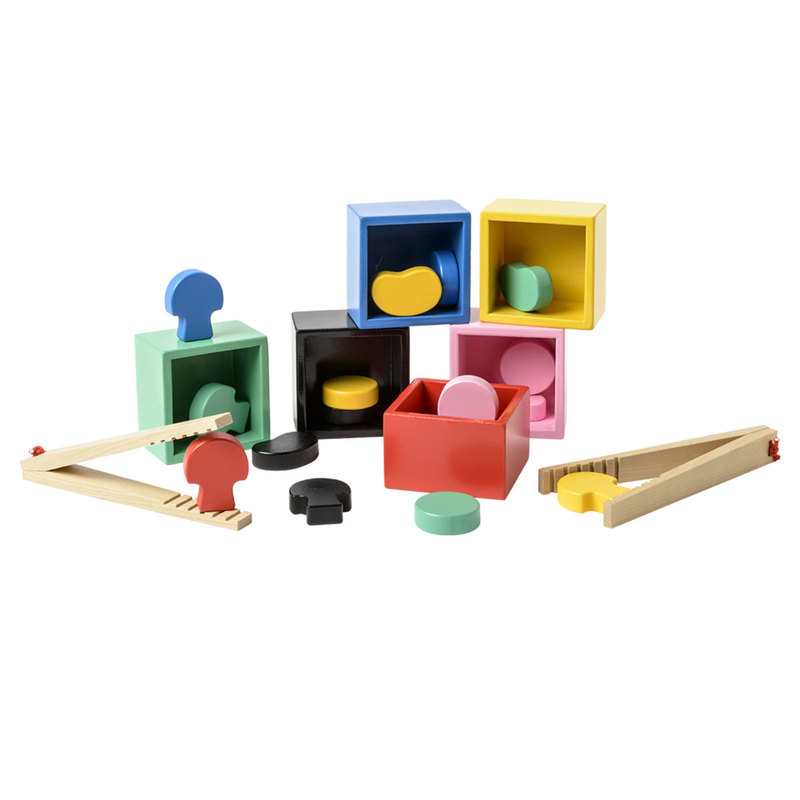 Jeu de tri en bois avec pinces Oxybul