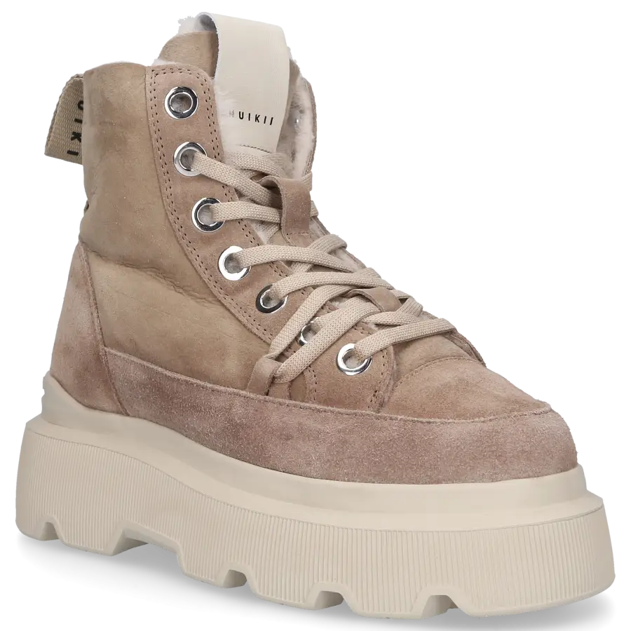 INUIKII - Snowboots MATILDA Veloursleder - grau