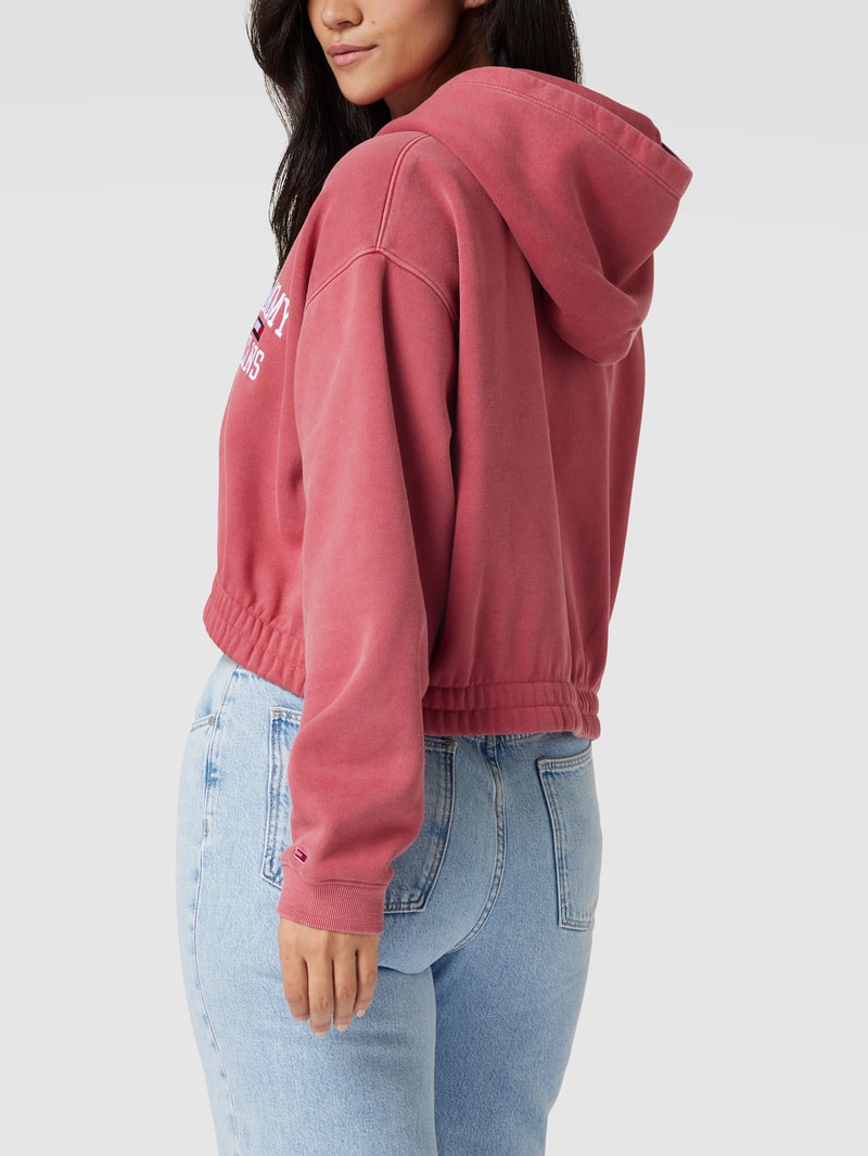 PLUS SIZE Hoodie mit Logo in kirschrot