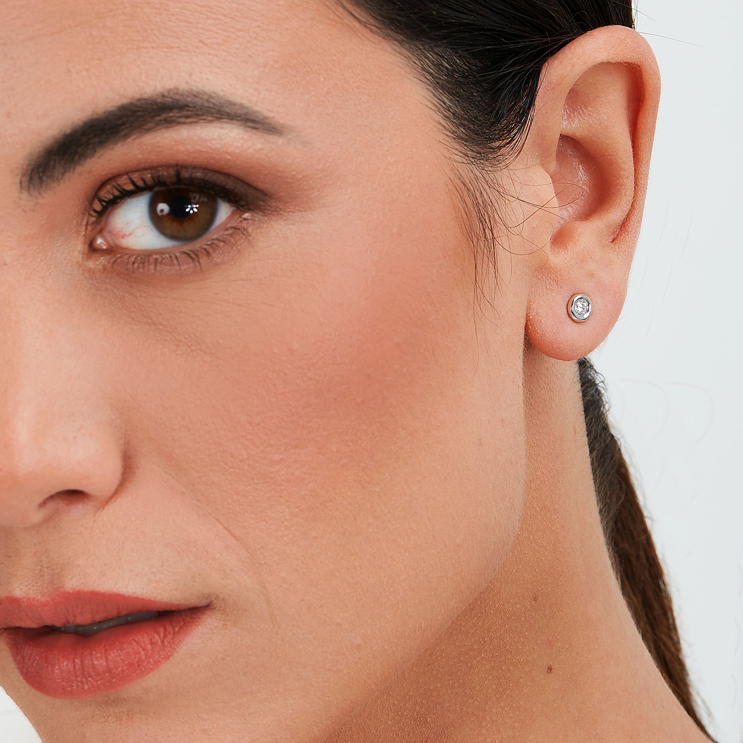 Pendientes de diamantes vivos