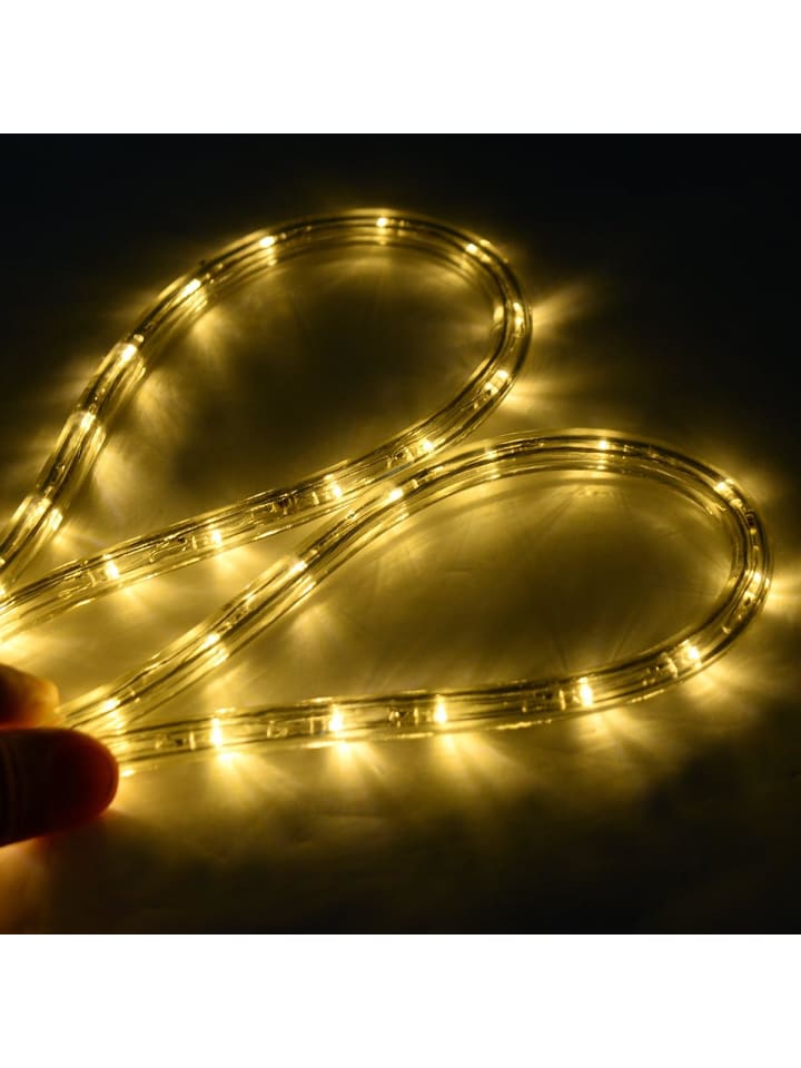 COSTWAY 10m LED Lichterschlauch Warmweiß in Weiß günstig kaufen onesize