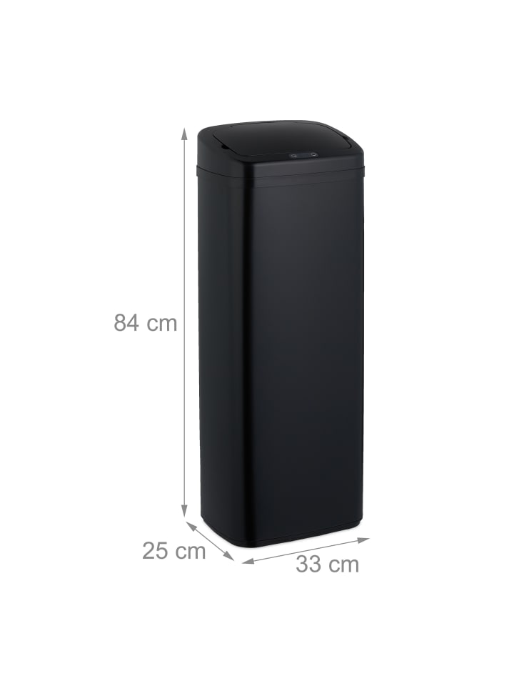 relaxdays Mülleimer mit Sensor in Schwarz - 50 Liter günstig kaufen onesize