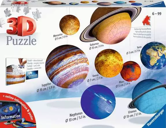 3D Puzzle Ball Planetensystem