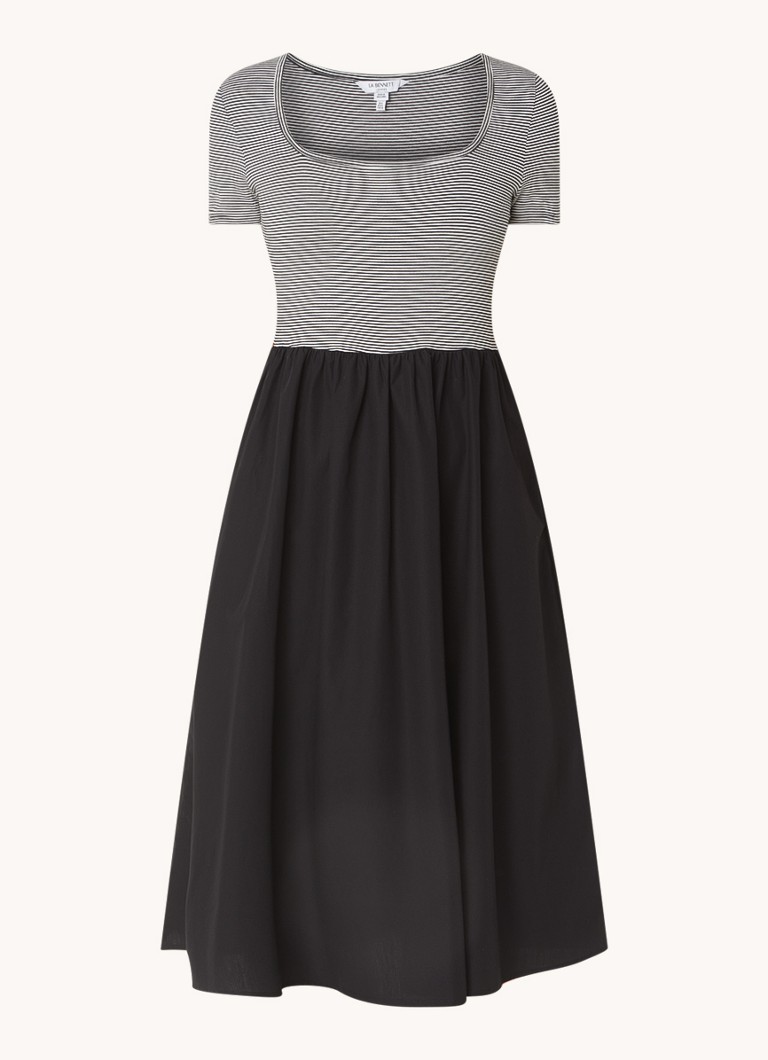 Vestido midi Serina de LKBennett, a rayas y con bolsillos laterales.