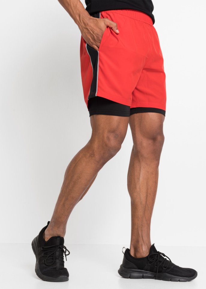 Sporthose mit Shorts, 2 in 1-Optik