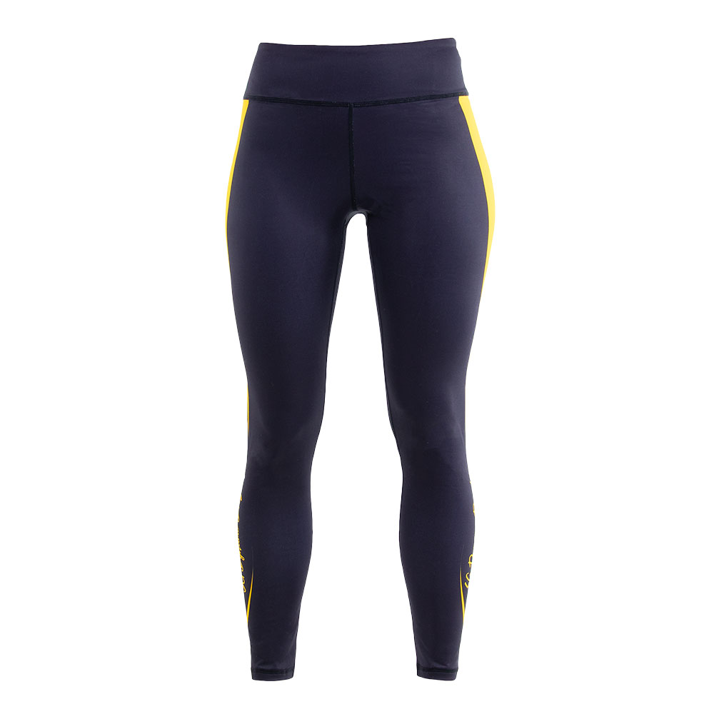 Leggings Streifen schwarz-gelb