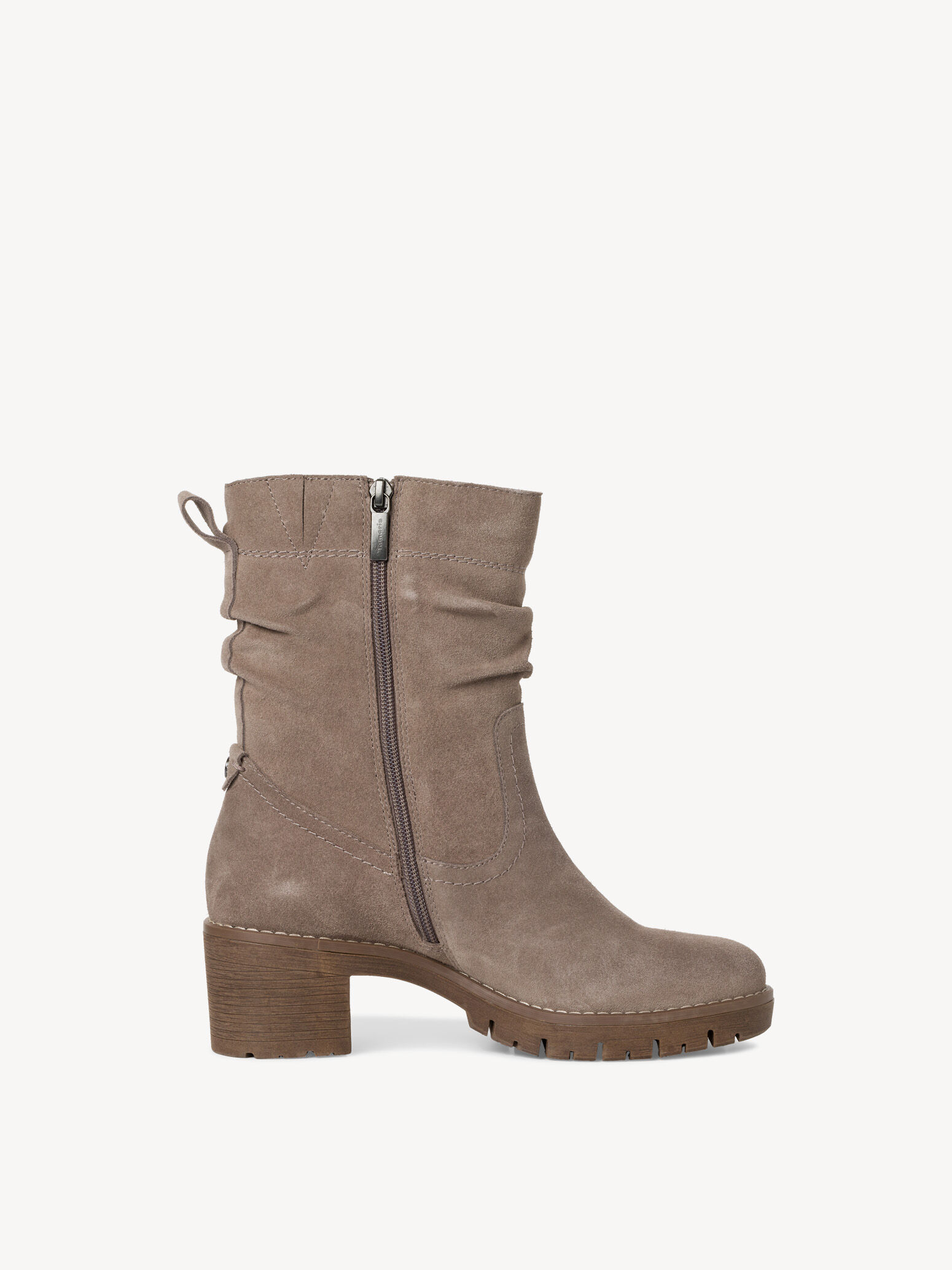 Bottine en cuir - marron