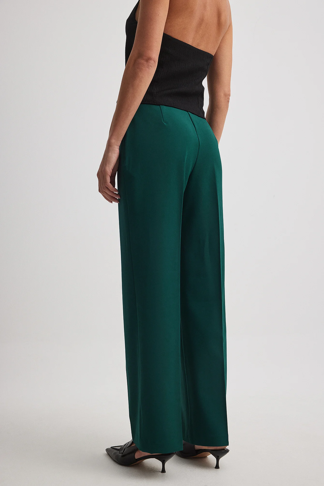 Gerade Jeans mit hoher Taille