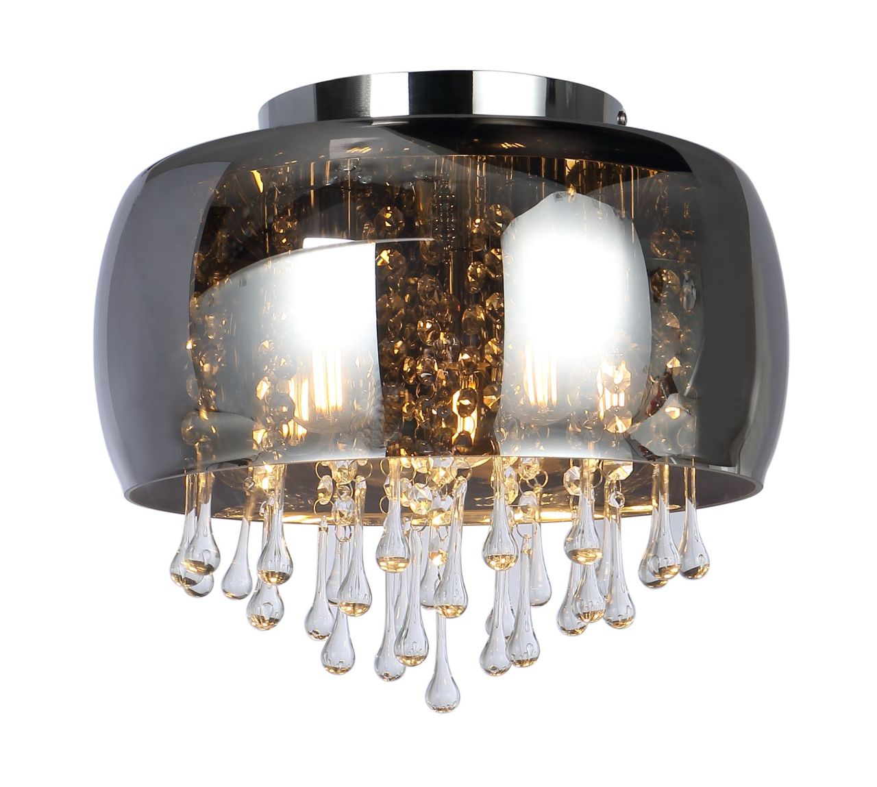Globo Lighting - KALLA - Deckenleuchte Metall verchromt, 5x E14