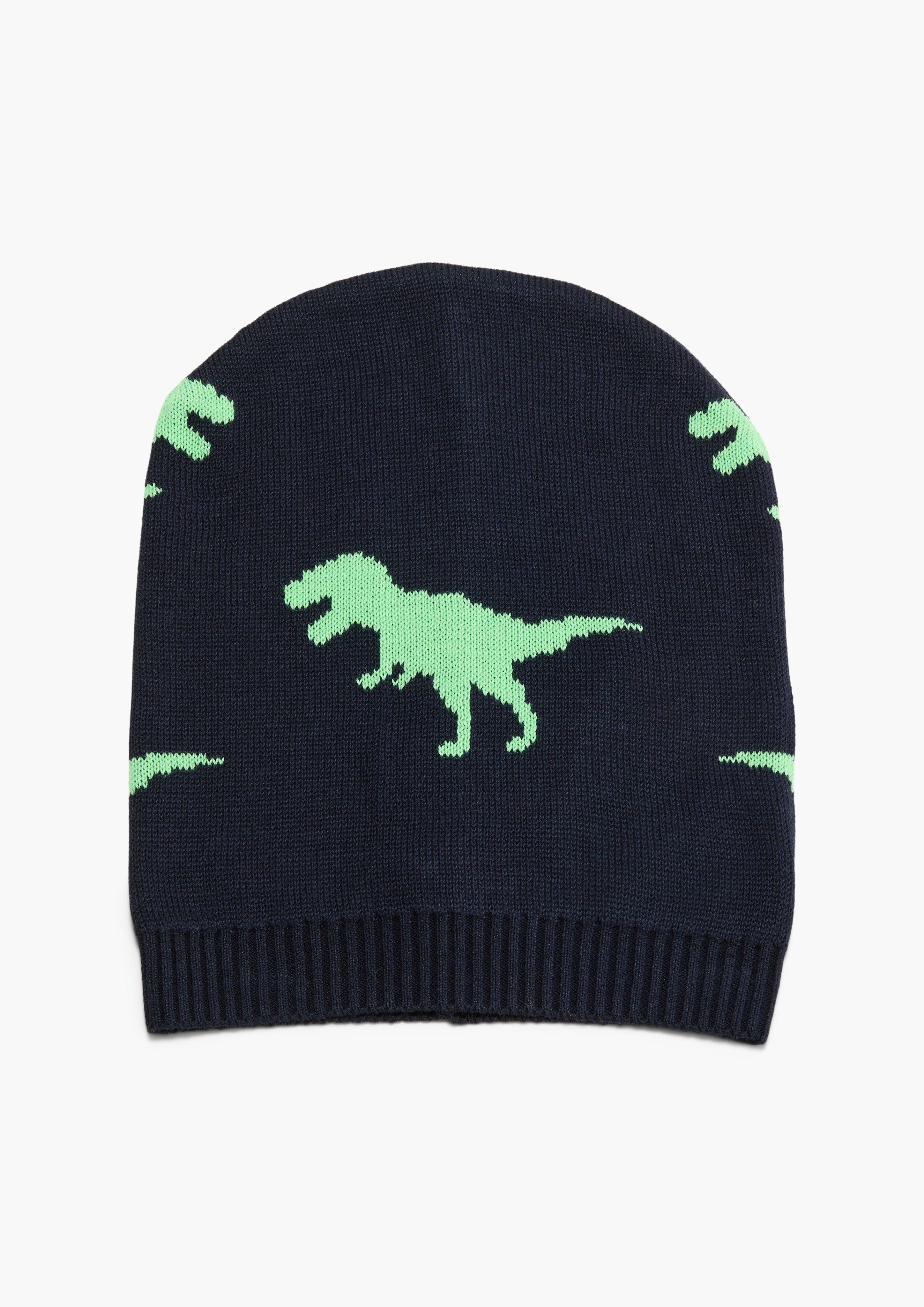 Mütze mit Dino-Strickmuster  2132552-59B0