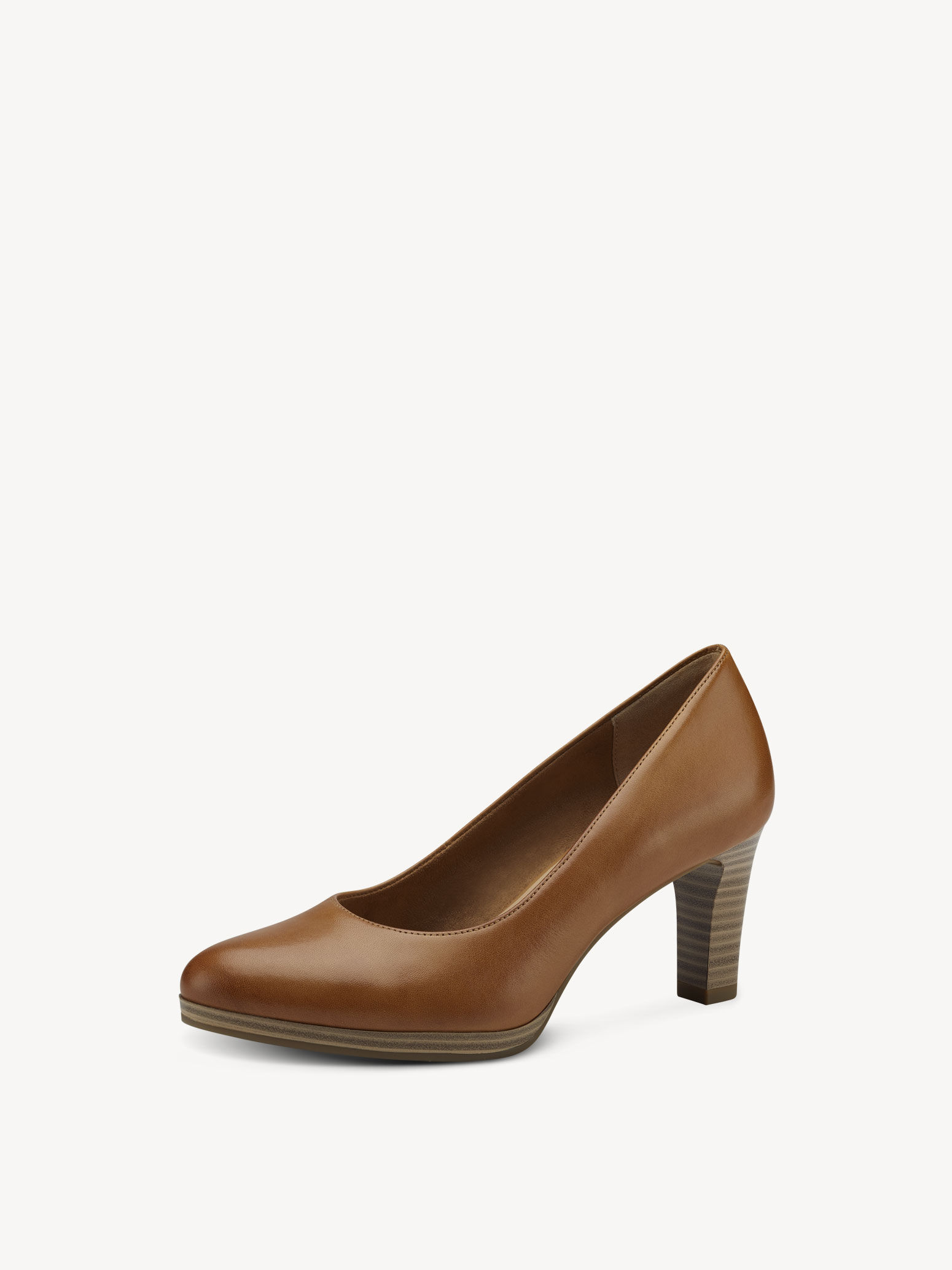 Escarpin en cuir - marron