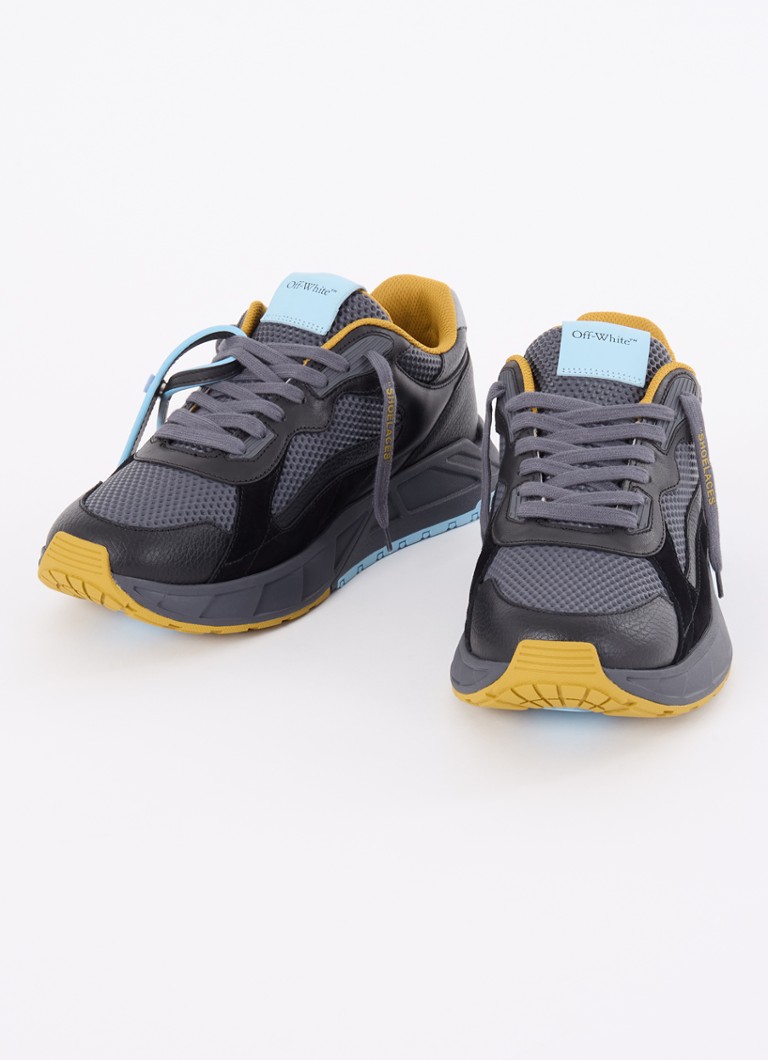 Off-White Kick Off leather sneaker with suede details