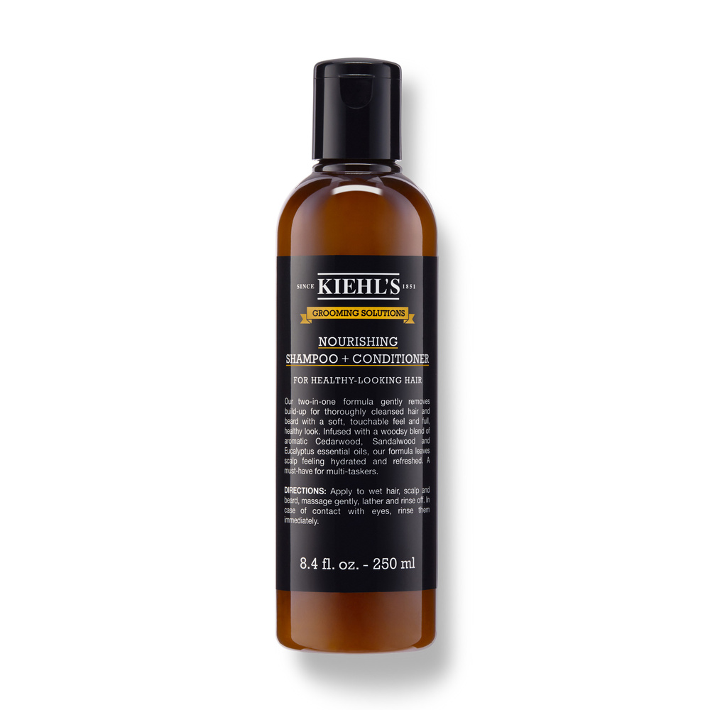 kiehl's Grooming Solutions Nourishing Shampoo &Conditioner Shampoing nourrissant et disciplinant pour les cheveux et la barbe