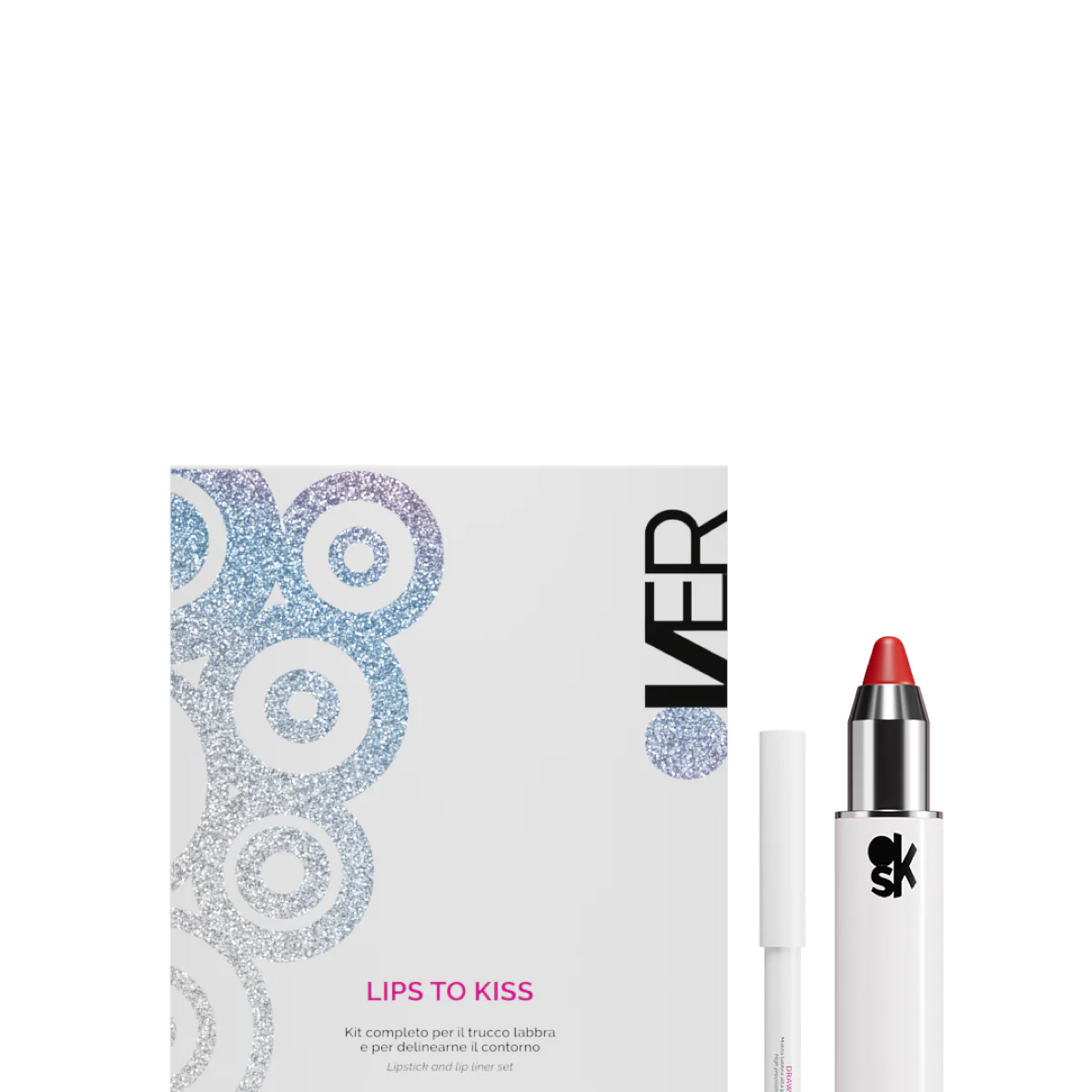 Labios para besar rojo cínico - Set de maquillaje, lápiz labial