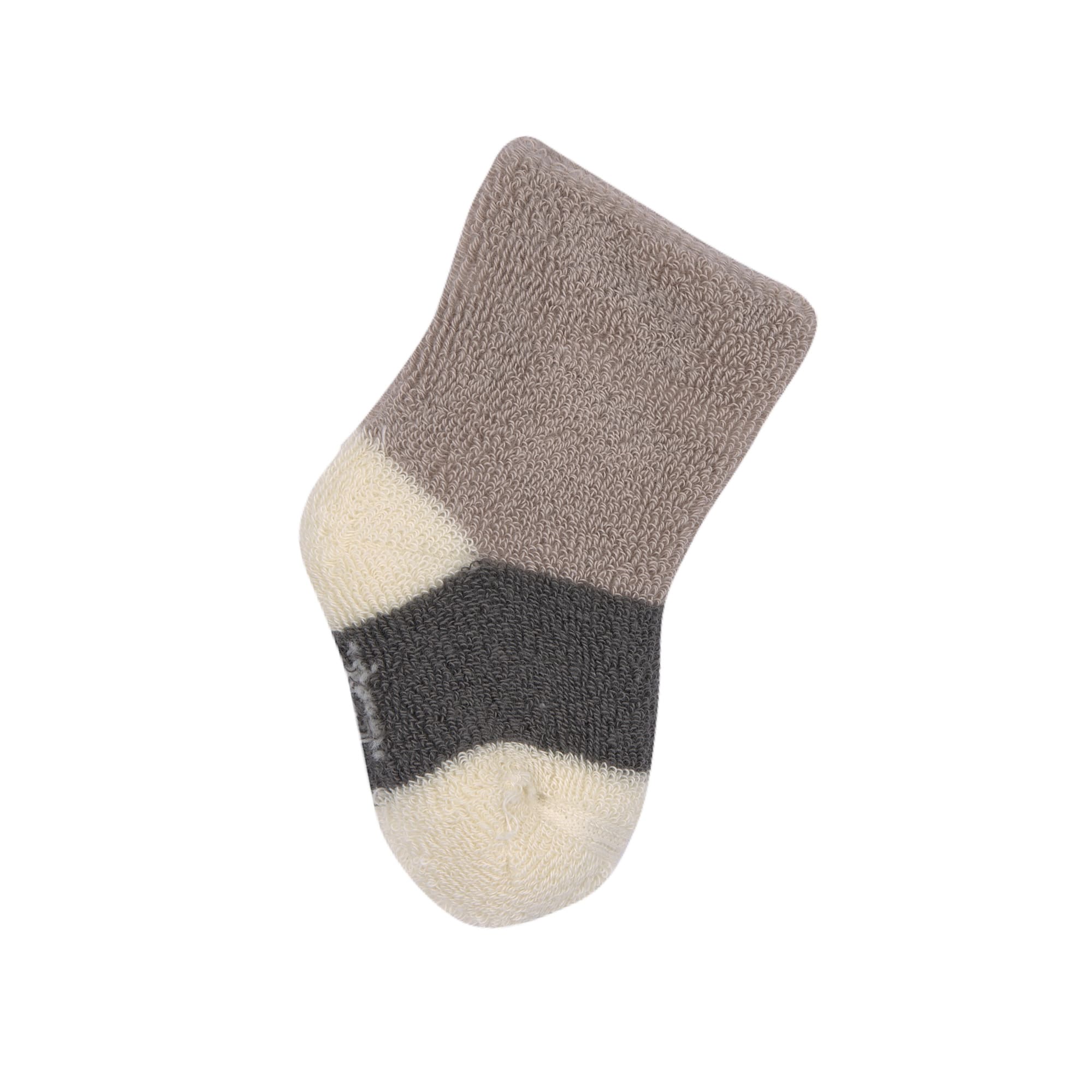 Frottee Socken Kinder (3er Set), Anthrazit Taupe