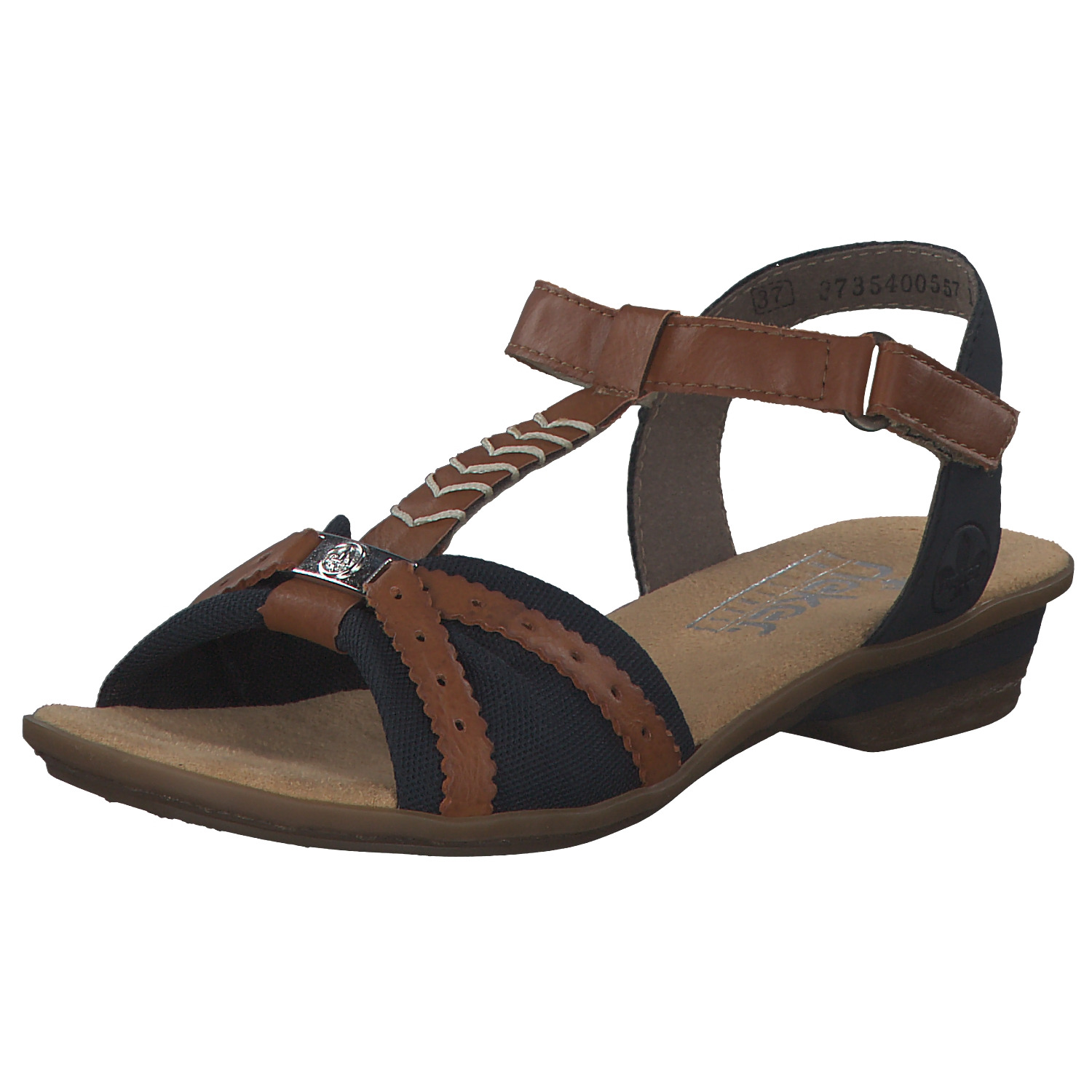 Rieker 63499, Klassische Sandalen, Damen, pazifik/cayenne/pazifik
