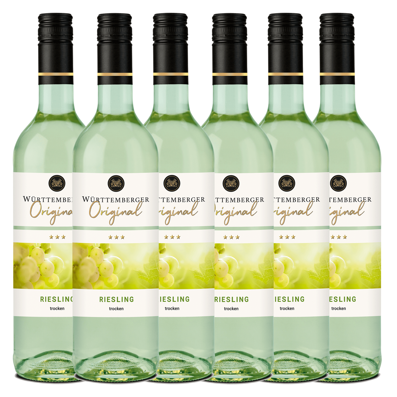 Württembergische WZG Württemberger Original Riesling Qualitätswein trocken 0,75L 6er Karton