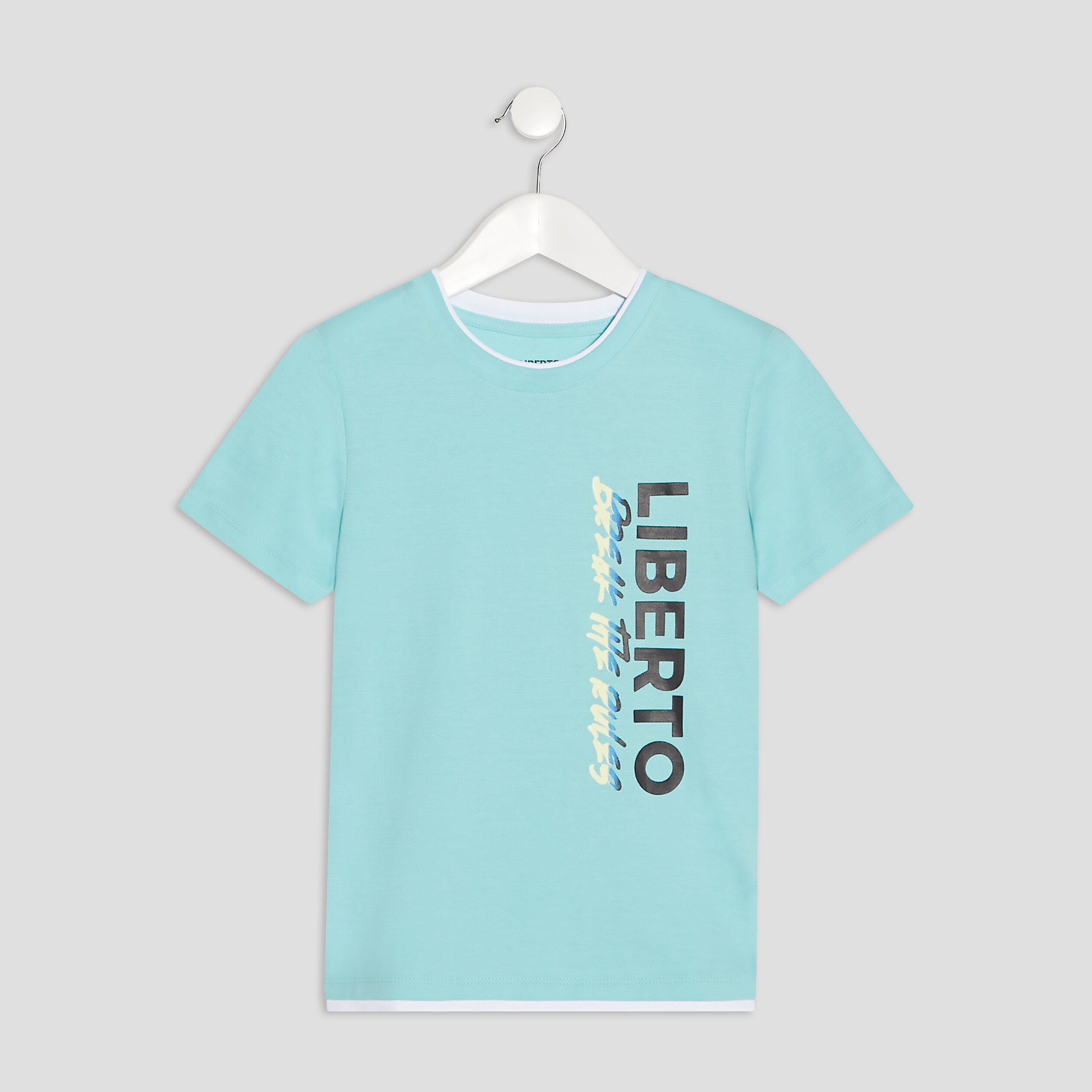 T-shirt Liberto bleu turquoise garçon | La Halle