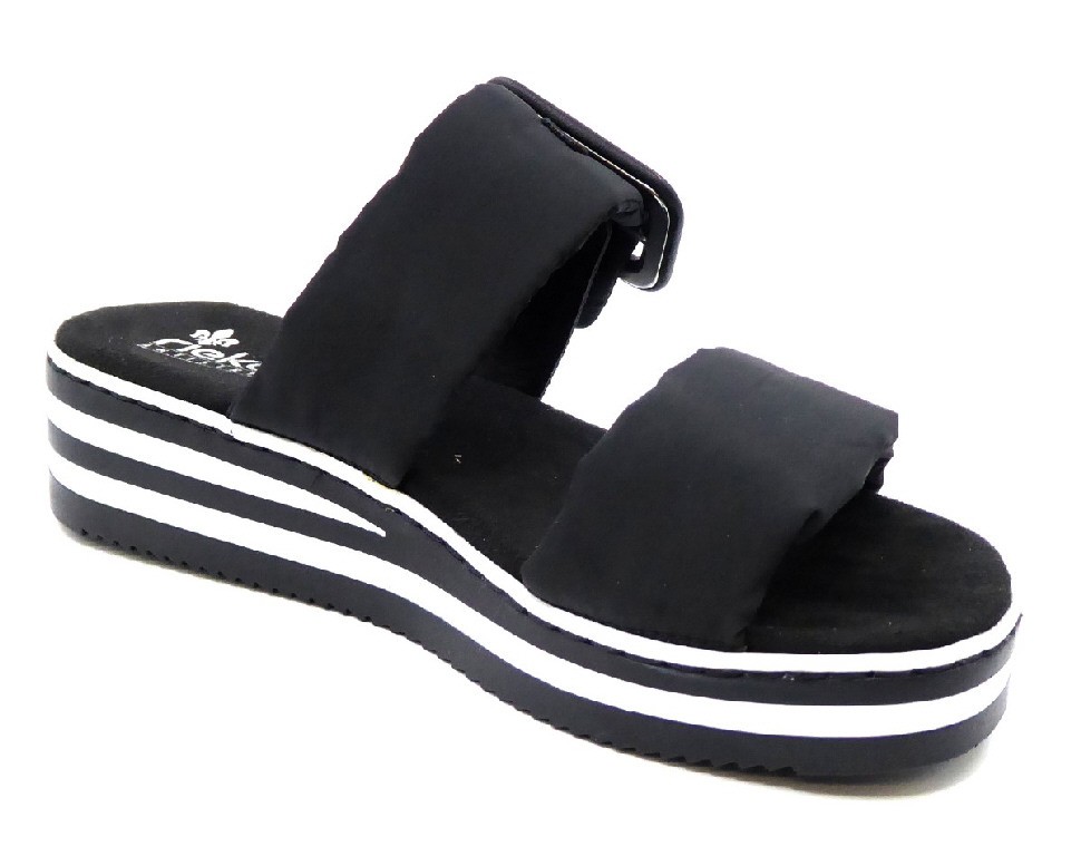 RIEKER Klassische Sandalen schwarz
