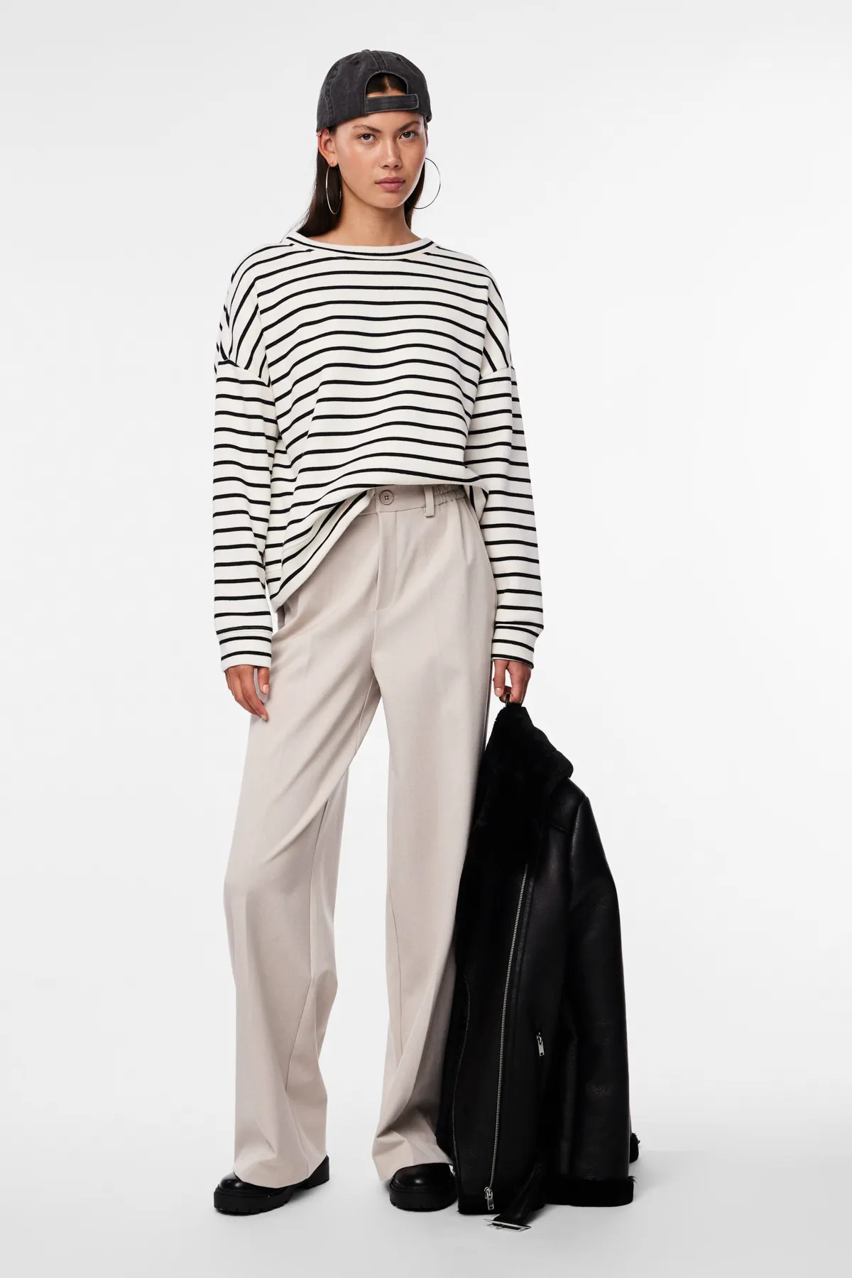 PIECES  Pccamıl Hw Wide Pant Noos