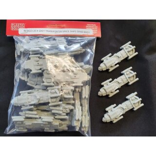 32x PSC Games Grey Transporter Space Ships Grab Bag