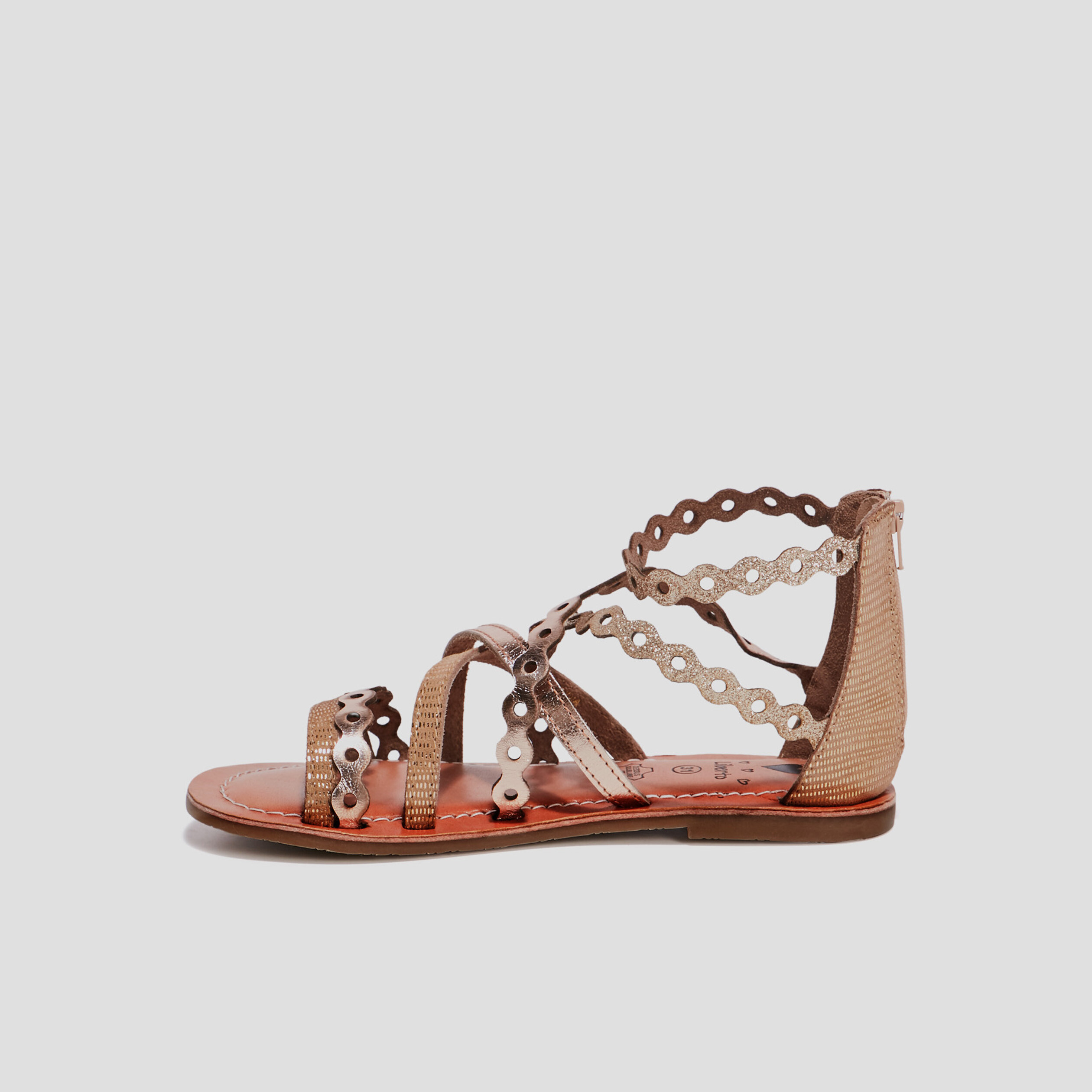 Sandales en cuir Liberto couleur bronze fille | La Halle
