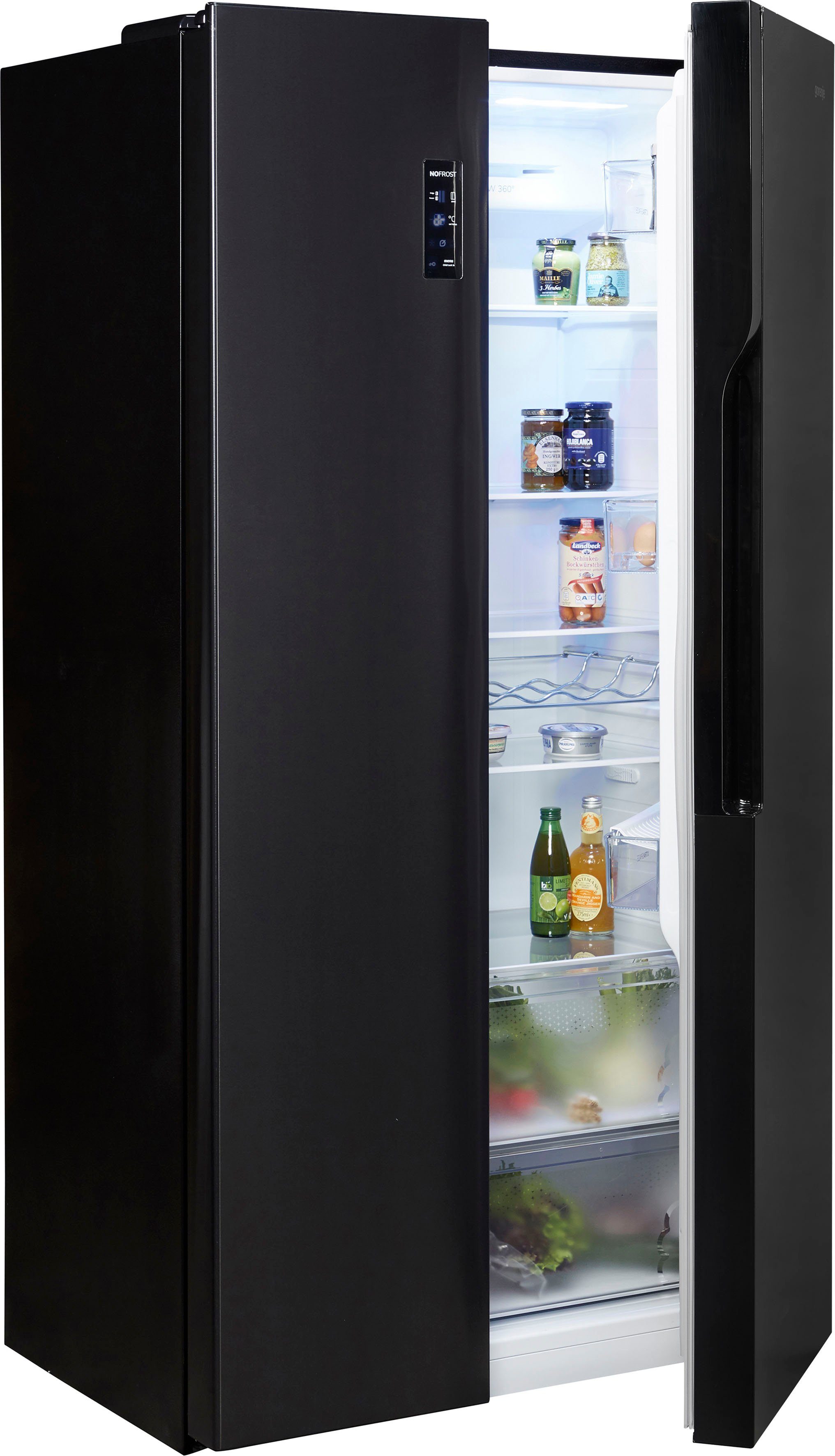 GORENJE Side-by-Side NRS918EMB, 178,6 cm hoch, 91 cm breit
