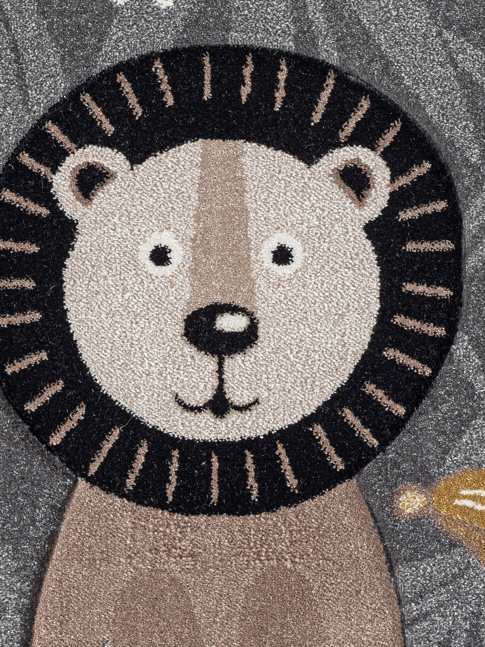 Junglebook Kinder-Teppich, Grau