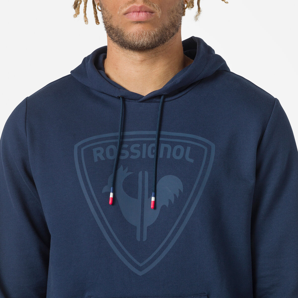 Herrensweatshirt mit Kapuze und Logo
