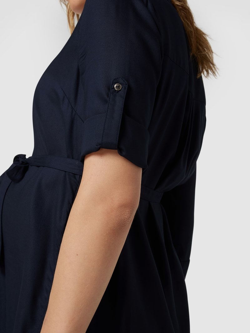 Umstands-Bluse aus Viskose in marineblau