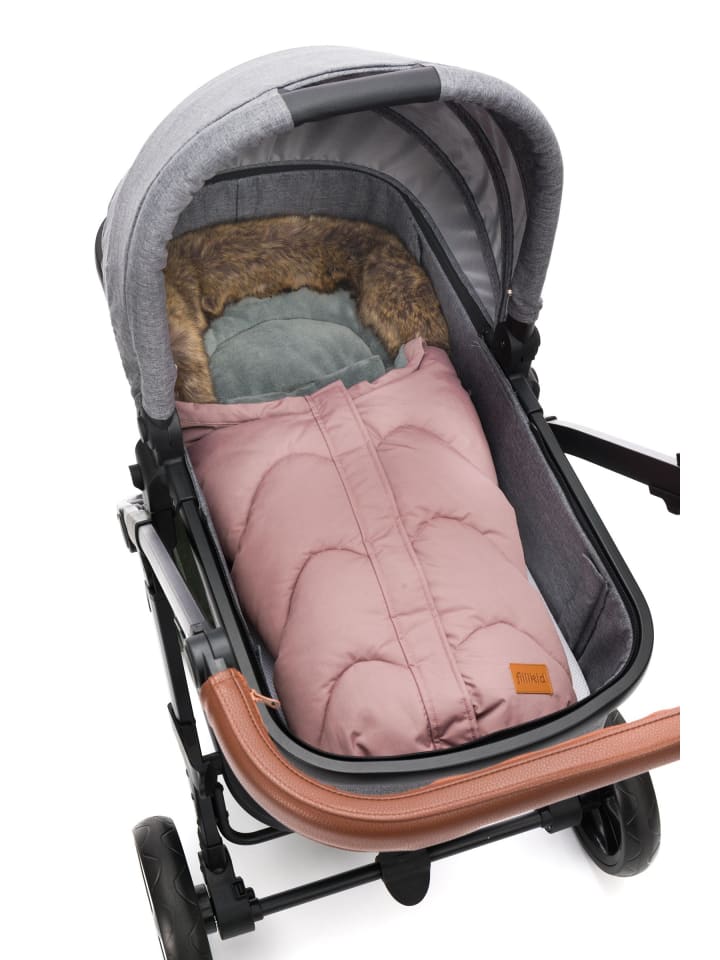 fillikid Winterfußsack Lhotse Exclusiv in Altrosa günstig kaufen 80 cm