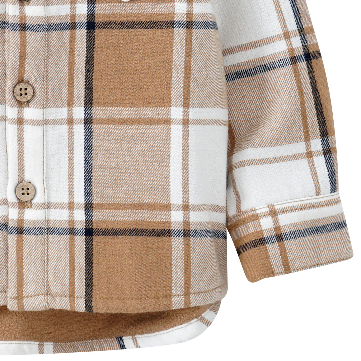 Baby Hemd mit Fleece-Futter