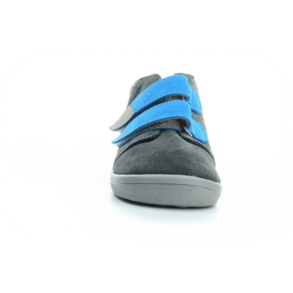 Beda Robin mit Membran (BF 0001/W/M) dunkelgraue Barfuß-Stiefeletten