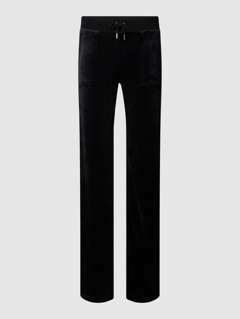 Sweathose mit Label-Detail Modell 'RAY' in schwarz