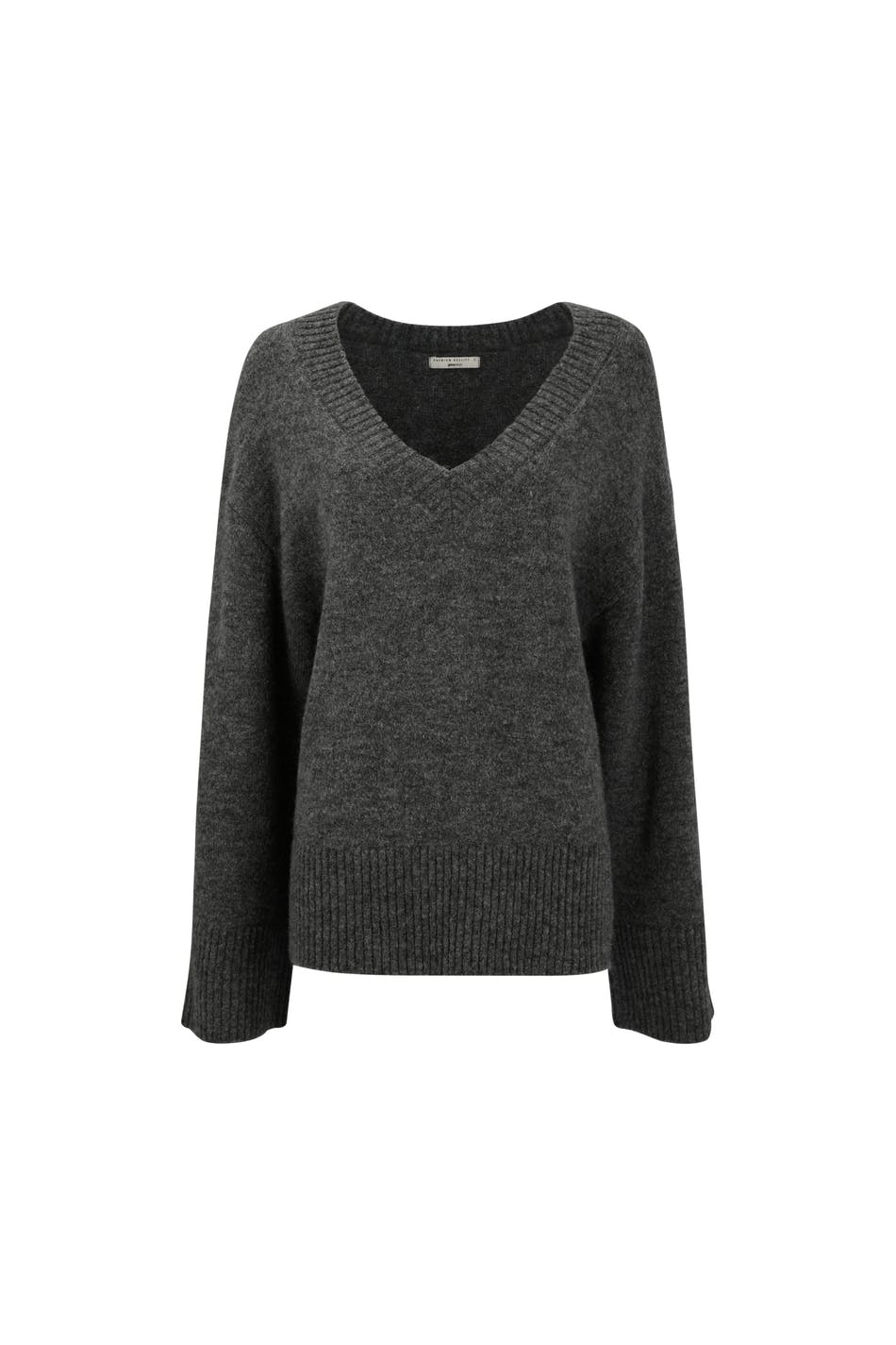 V-neck knitted sweater