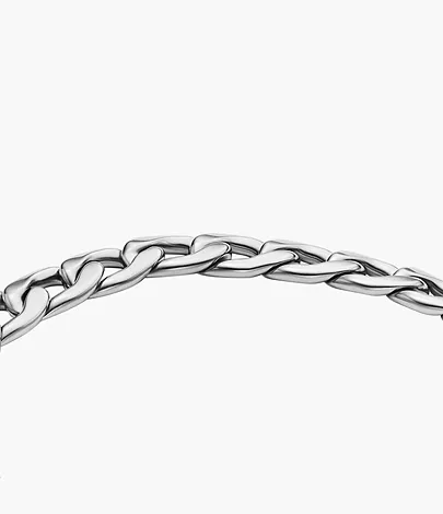 Fossil Gliederarmband Heritage D-Link Edelstahl