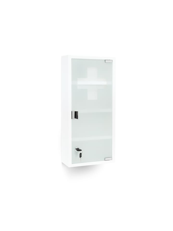 relaxdays Medizinschrank in Weiß - (B)27 x (H)57 x (T)12 cm günstig kaufen onesize