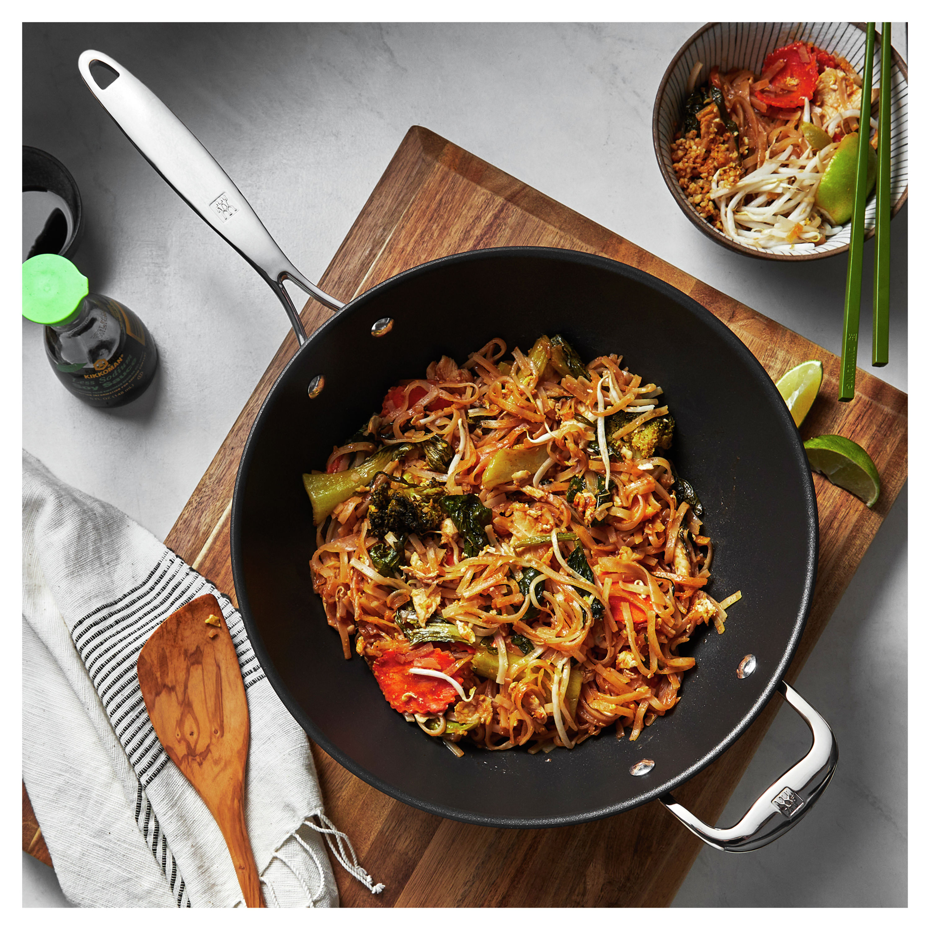 Wok 30 cm, Aluminium