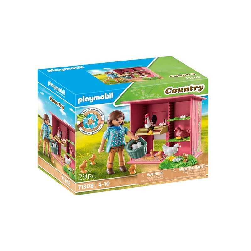 71308 Agricultrice et poulailler Playmobil Country