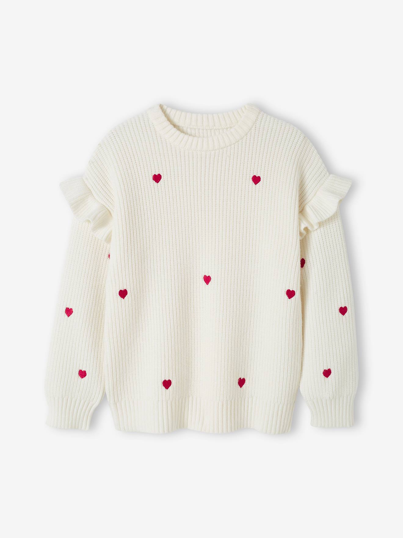 Vertbaudet Mädchen Pullover Oeko-Tex - wollweiß