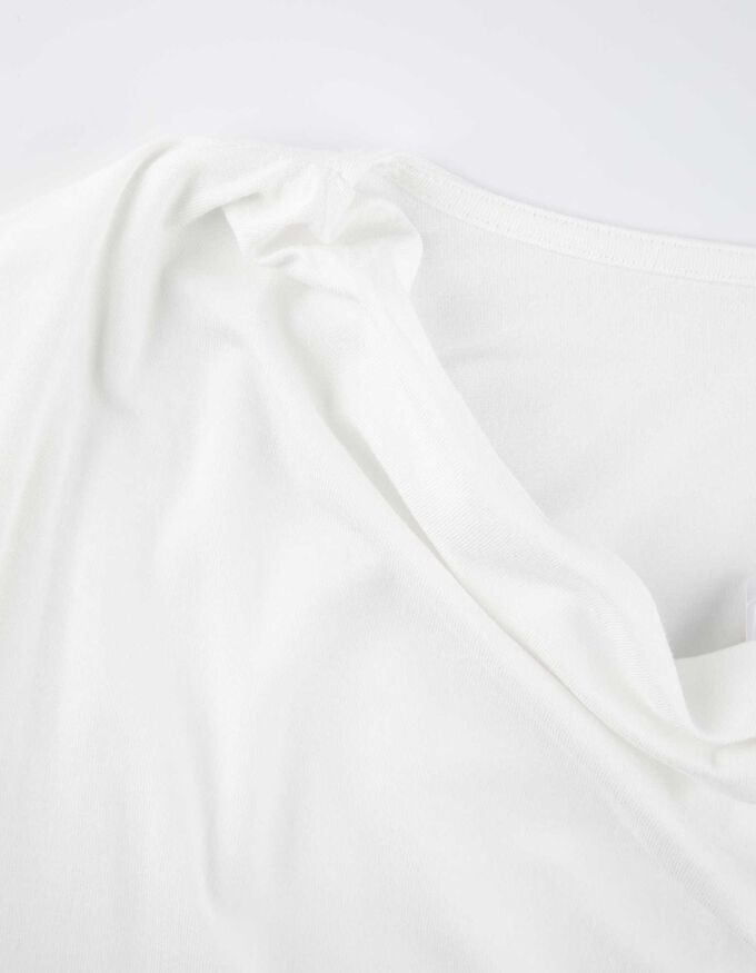 T-Shirt - Wasserfall-Ausschnitt