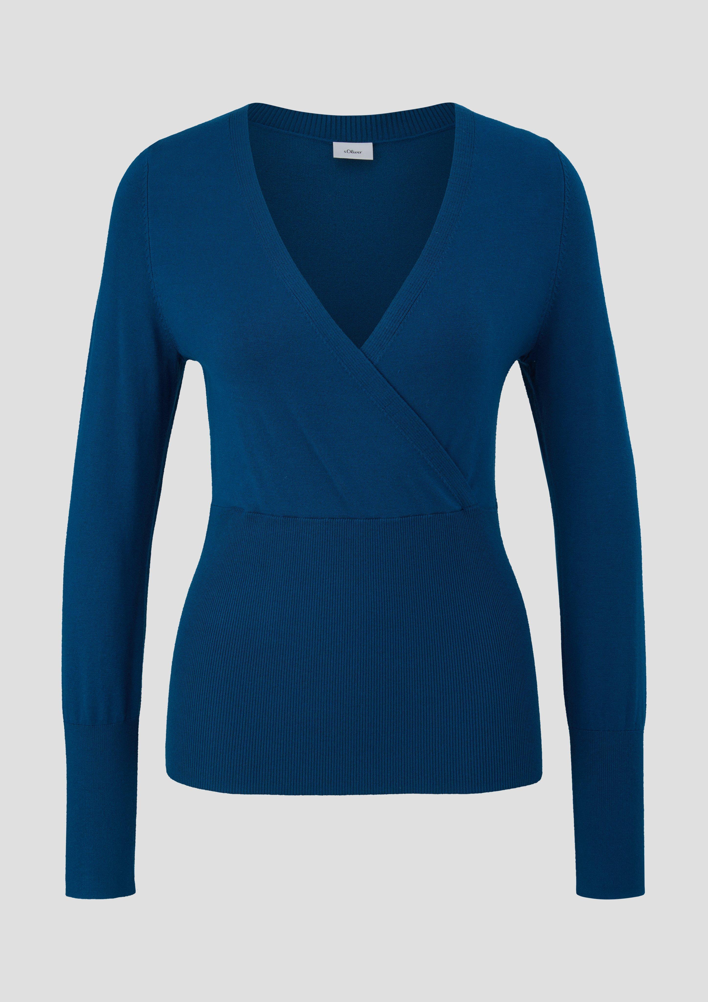 Pullover in Wickeloptik  2138080-6495