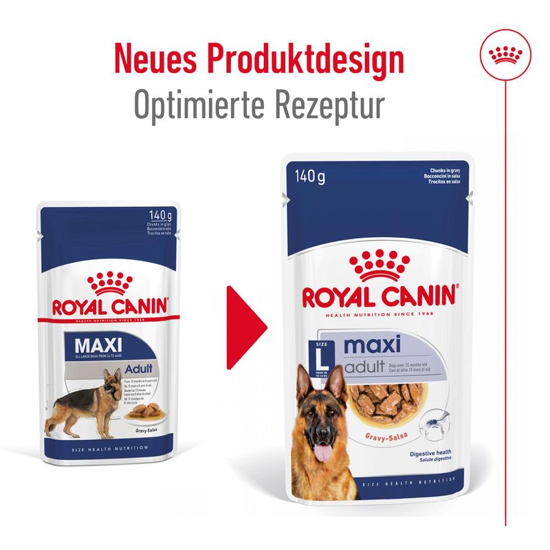Royal Canin Maxi Adult in Soße zu TOP-Preisen