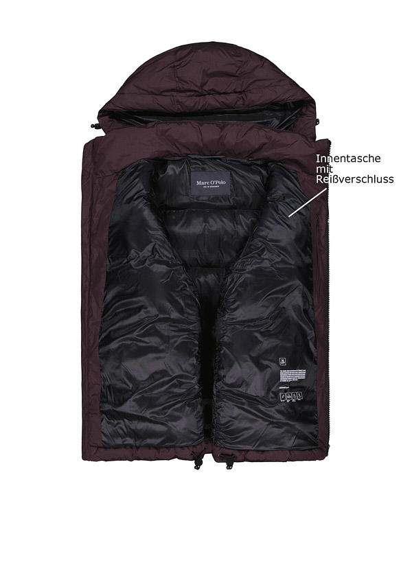 Marc O'Polo, Daunenjacke, Mikrofasaer, purple