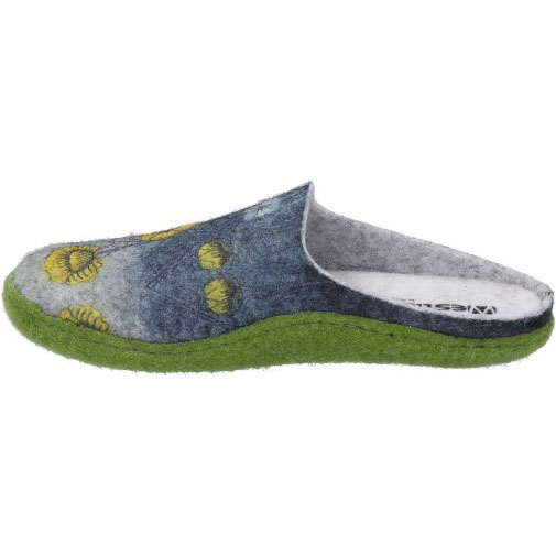 WESTLAND Hausschuh Marguerite 01, blau-multi