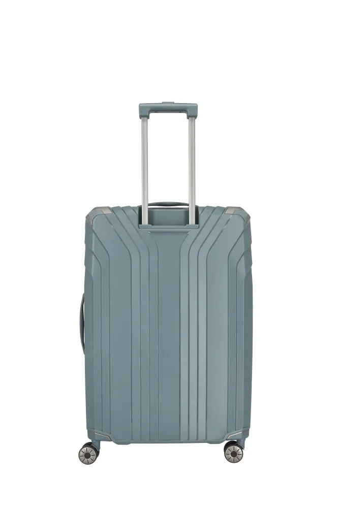 Travelite ELVAA Trolley L mit 4 Rollen - Blaugrau