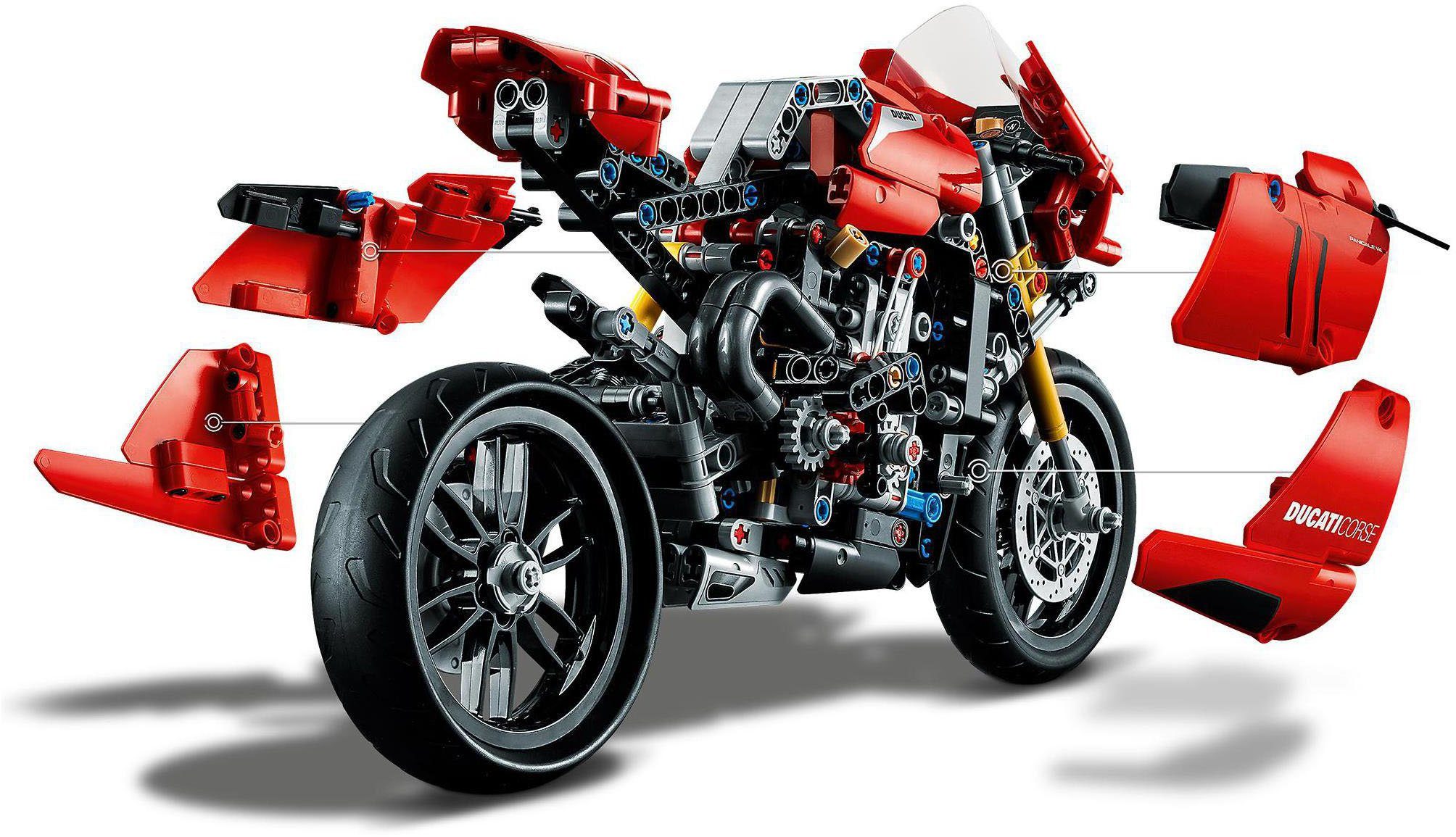 LEGO® Konstruktionsspielsteine Ducati Panigale V4 R (42107), LEGO® Technic, (646 St), Made in Europe